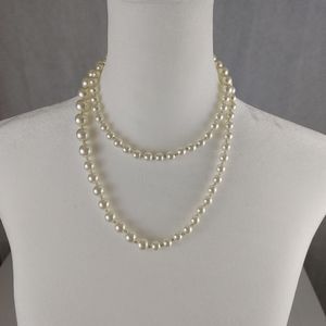 J. Crew Faux Pearl Long Necklace